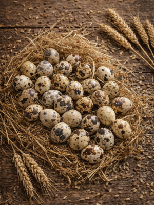 Quail Eggs, box 3pcs, 54 eggs