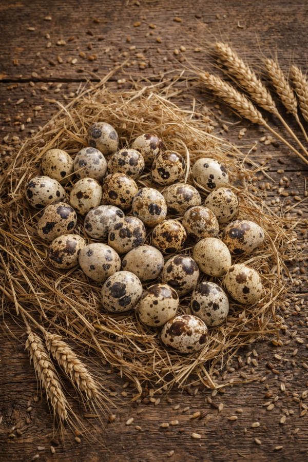 Quail Eggs, box 3pcs, 54 eggs